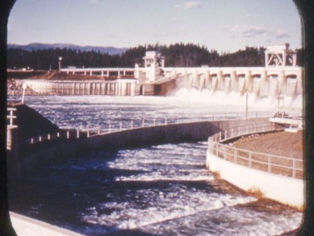 Bonneville Dam - Columbia River - View-Master Blue Ring Reel - vintage - 153 For Cheap