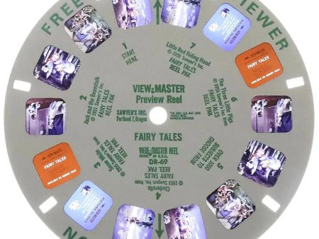 DR-69 - View-Master Preview Reel Fairy Tales - View-Master Single Reel - vintage - (DR-69) For Discount