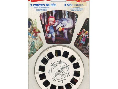 3 Fairy Tales - Little Red Hood - View-Master 3 Reel Set on Card - vintage - B420FN Online Sale