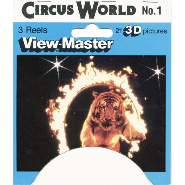 Circus World No1 - View-Master 3 Reel Set on Card - 1985 - vintage - 5335 on Sale