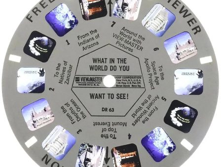 DR-63 - What in the World Do You Want to See - View-Master Single Reel - vintage - (DR-63) Discount