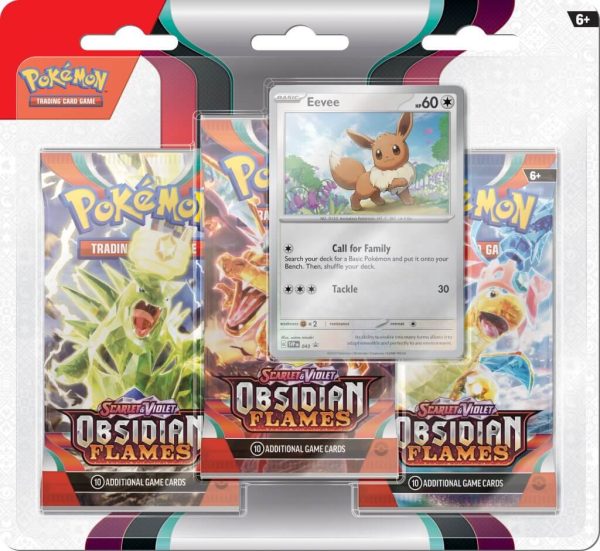 PKM 3-Pack Blister - Obsidian Flames Hot on Sale