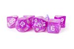 MDG – Acrylic Dice: Stardust Purple Poly Set Sale