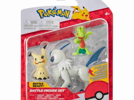 Treecko, Mimiku, Absol Battle Figure Pack Online now