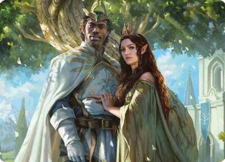 Aragorn and Arwen, Wed Art Card [The Lord of the Rings: Tales of Middle-earth Art Series] Online now