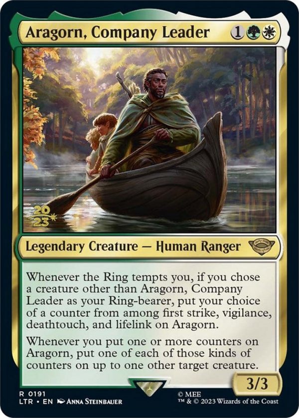 Aragorn, Company Leader [The Lord of the Rings: Tales of Middle-Earth Prerelease Promos] Sale