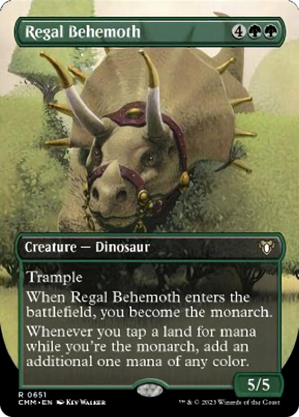 Regal Behemoth (Borderless Alternate Art) [Commander Masters] For Discount