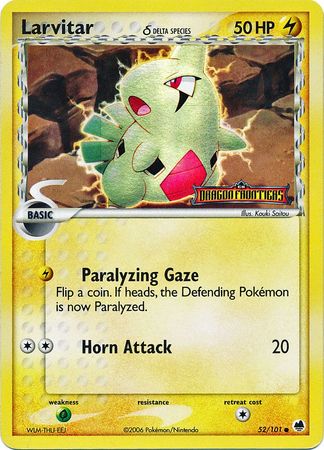 Larvitar (52 101) (Delta Species) (Stamped) [EX: Dragon Frontiers] on Sale