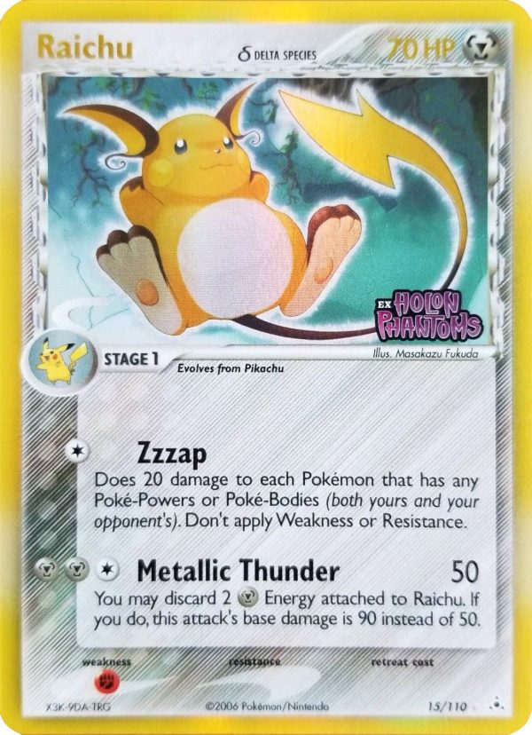 Raichu (15 110) (Delta Species) (Stamped) [EX: Holon Phantoms] For Discount