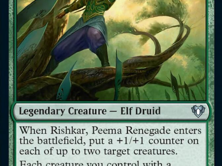 Rishkar, Peema Renegade [Commander Masters] Discount