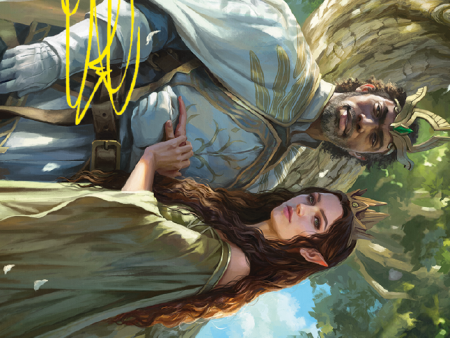 Aragorn and Arwen, Wed Art Card (Gold-Stamped Signature) [The Lord of the Rings: Tales of Middle-earth Art Series] Online