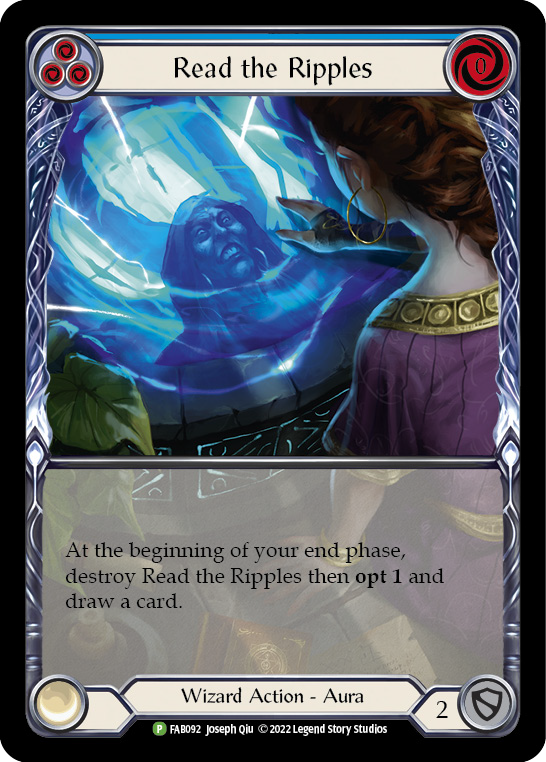 Read the Ripples (Blue) [FAB092] (Promo)  Rainbow Foil Online