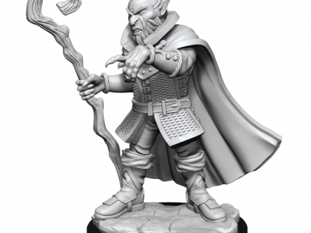 Critical Role Unpainted Miniatures Hobgoblin Wizard and Druid Male For Sale