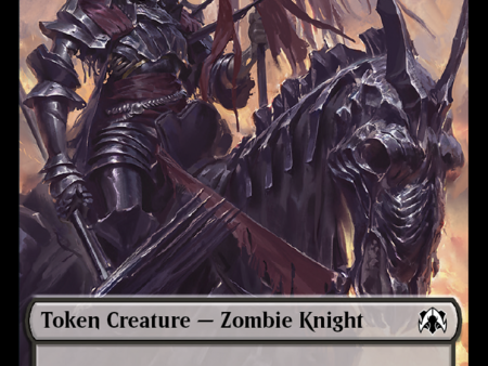 Zombie Knight    Human (6) Double-Sided Token [March of the Machine Commander Tokens] Online Hot Sale